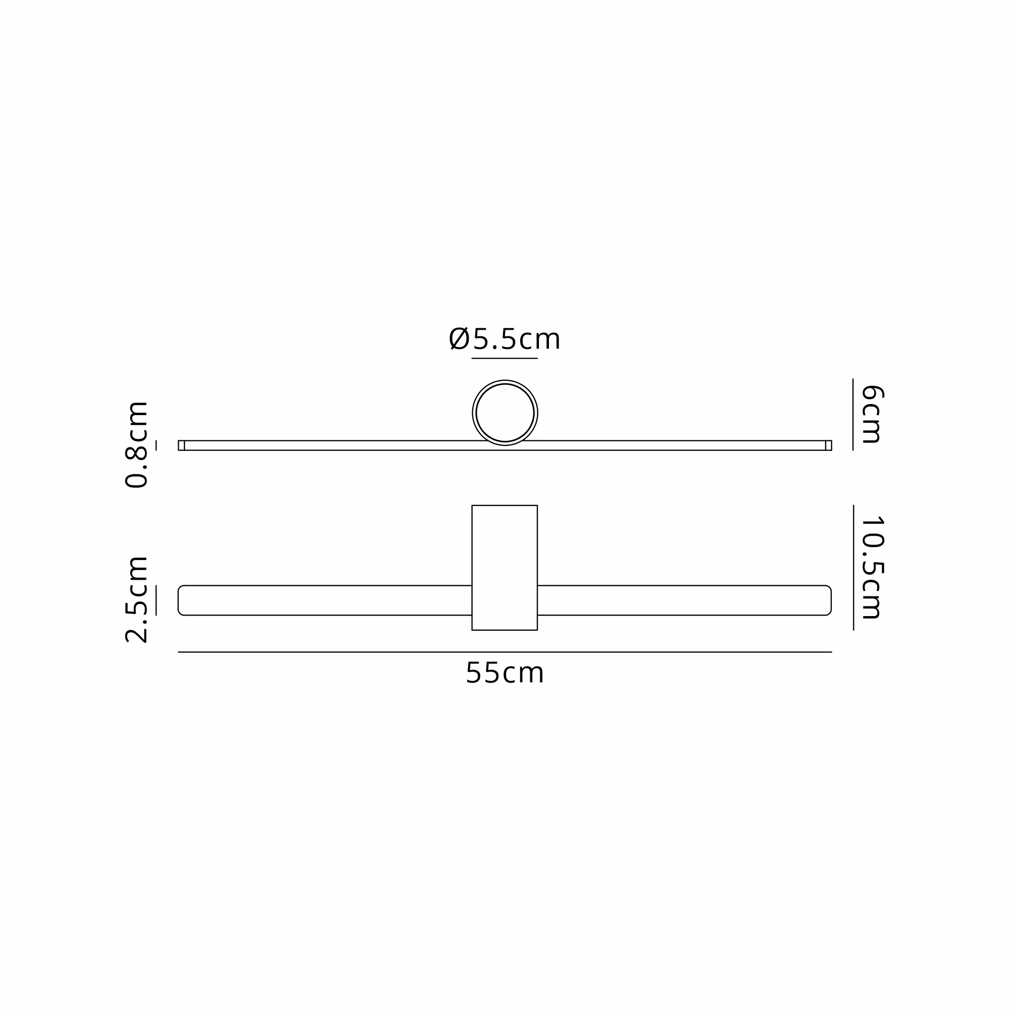 Oban Wall/ Over Mirror Light LED, 3000K IP44, Black/Gold- Various Sizes - Image 20