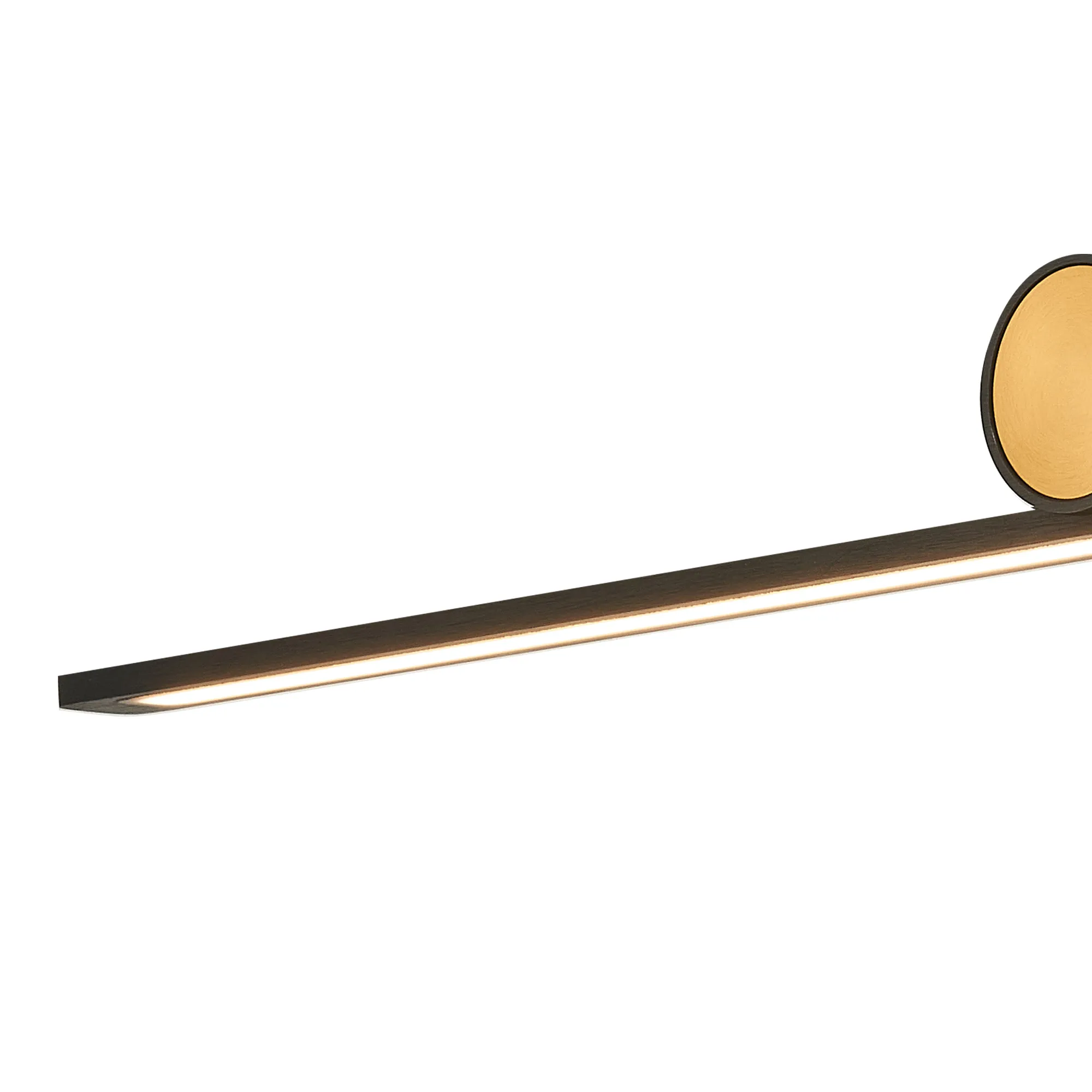 Oban Wall/ Over Mirror Light LED, 3000K IP44, Black/Gold- Various Sizes - Image 6