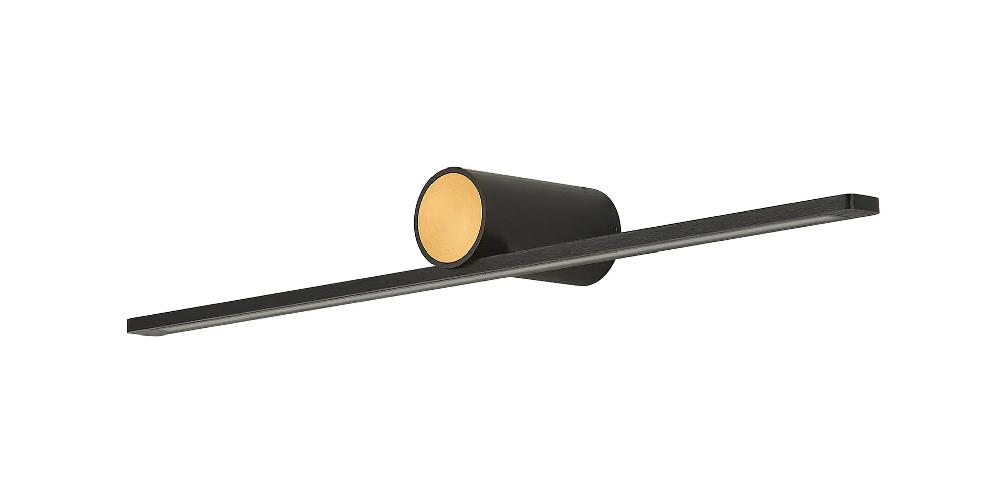 Oban Wall/ Over Mirror Light LED, 3000K IP44, Black/Gold- Various Sizes - Image 9