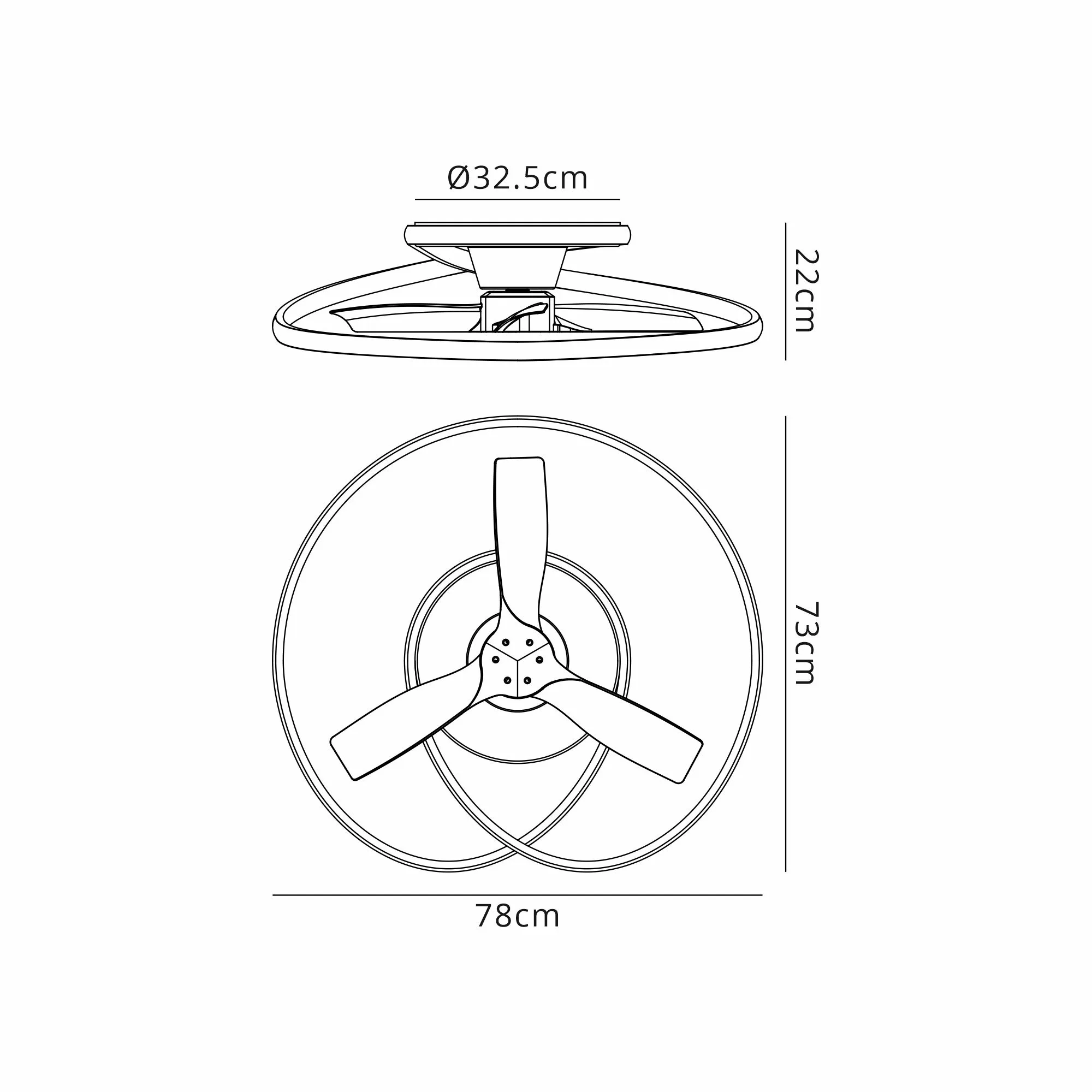 Ocean LED Fan Remote Control - Black/White - Image 5