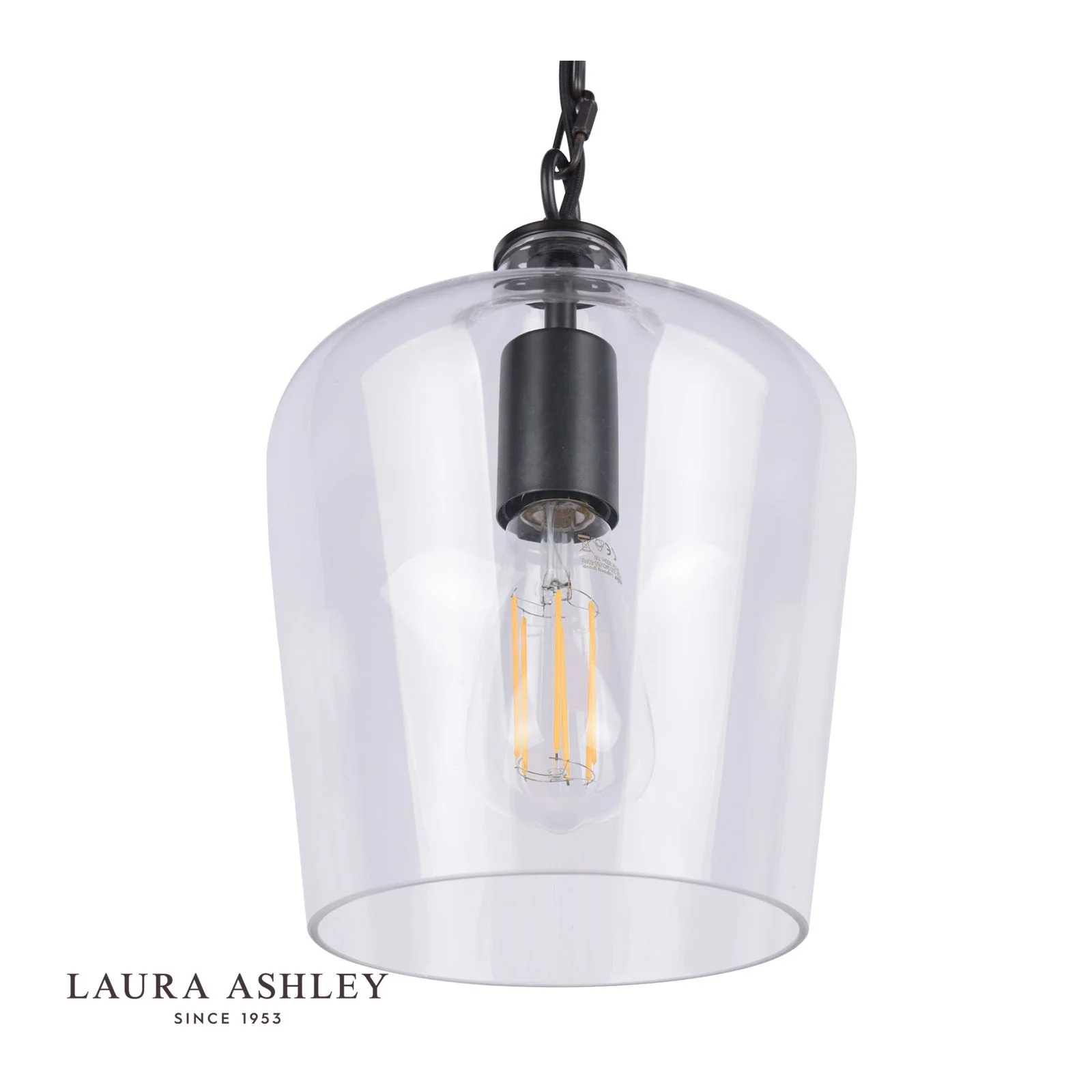 Ockley Single Pendant - Antique Brass/Black/Polished Chrome - Image 7