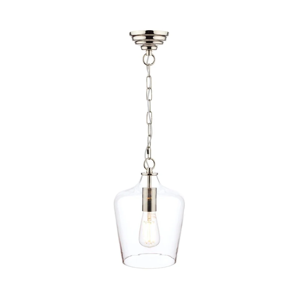 Ockley Single Pendant - Antique Brass/Black/Polished Chrome - Image 8