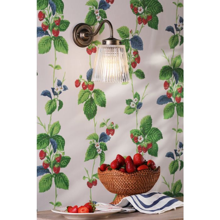 Odell Wall Light Ribbed Glass and Aged Brass - Image 3