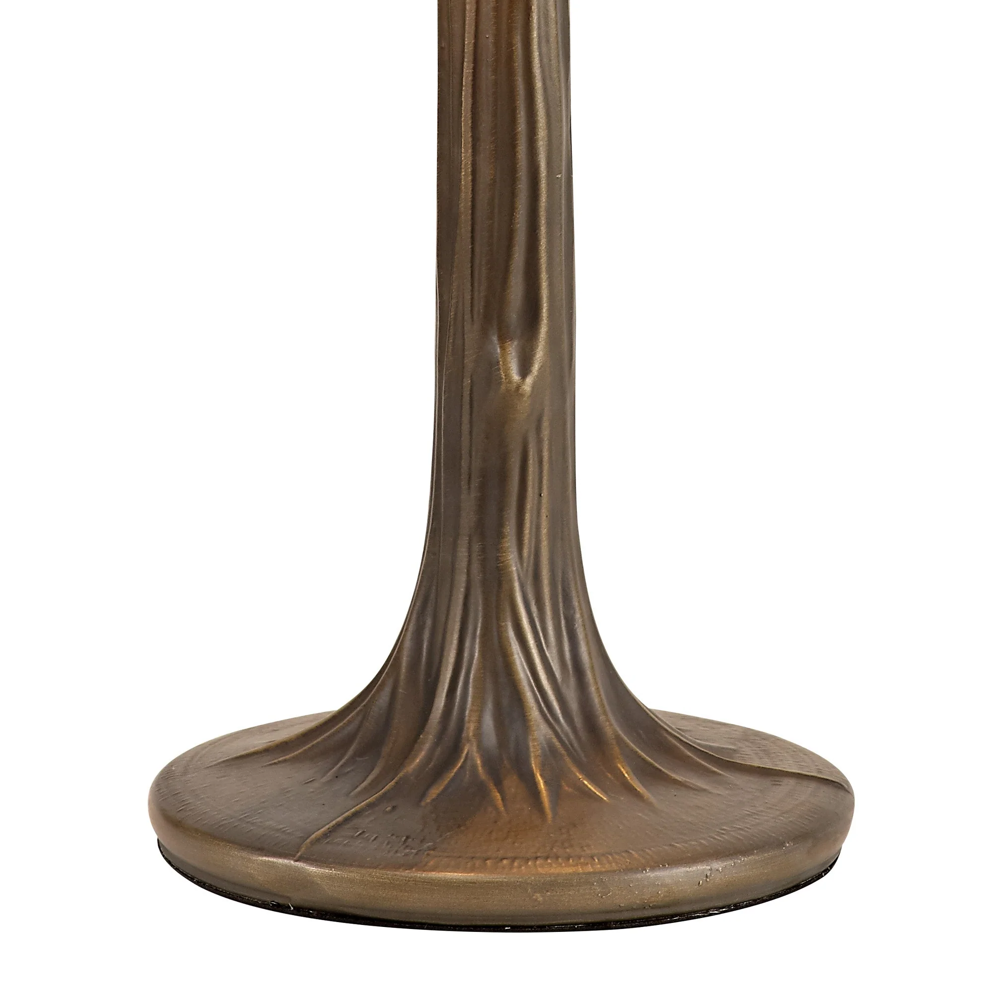 Oksana 1/2 Light Octagonal/Tree/Curved Table Lamp E27 With Tiffany Shade, Blue & Clear Crystal & Aged Antique Brass - Image 25