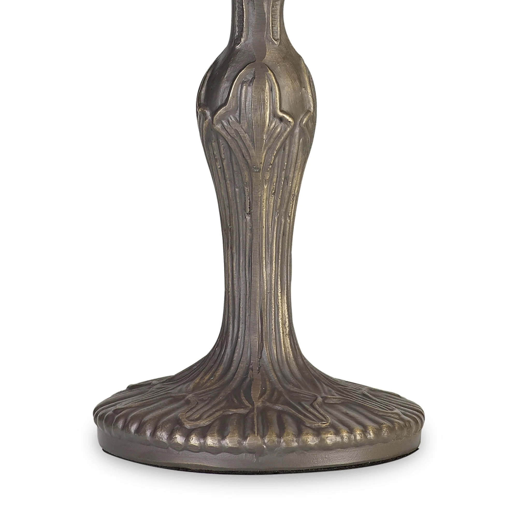 Oksana 1/2 Light Octagonal/Tree/Curved Table Lamp E27 With Tiffany Shade, Blue & Clear Crystal & Aged Antique Brass - Image 7
