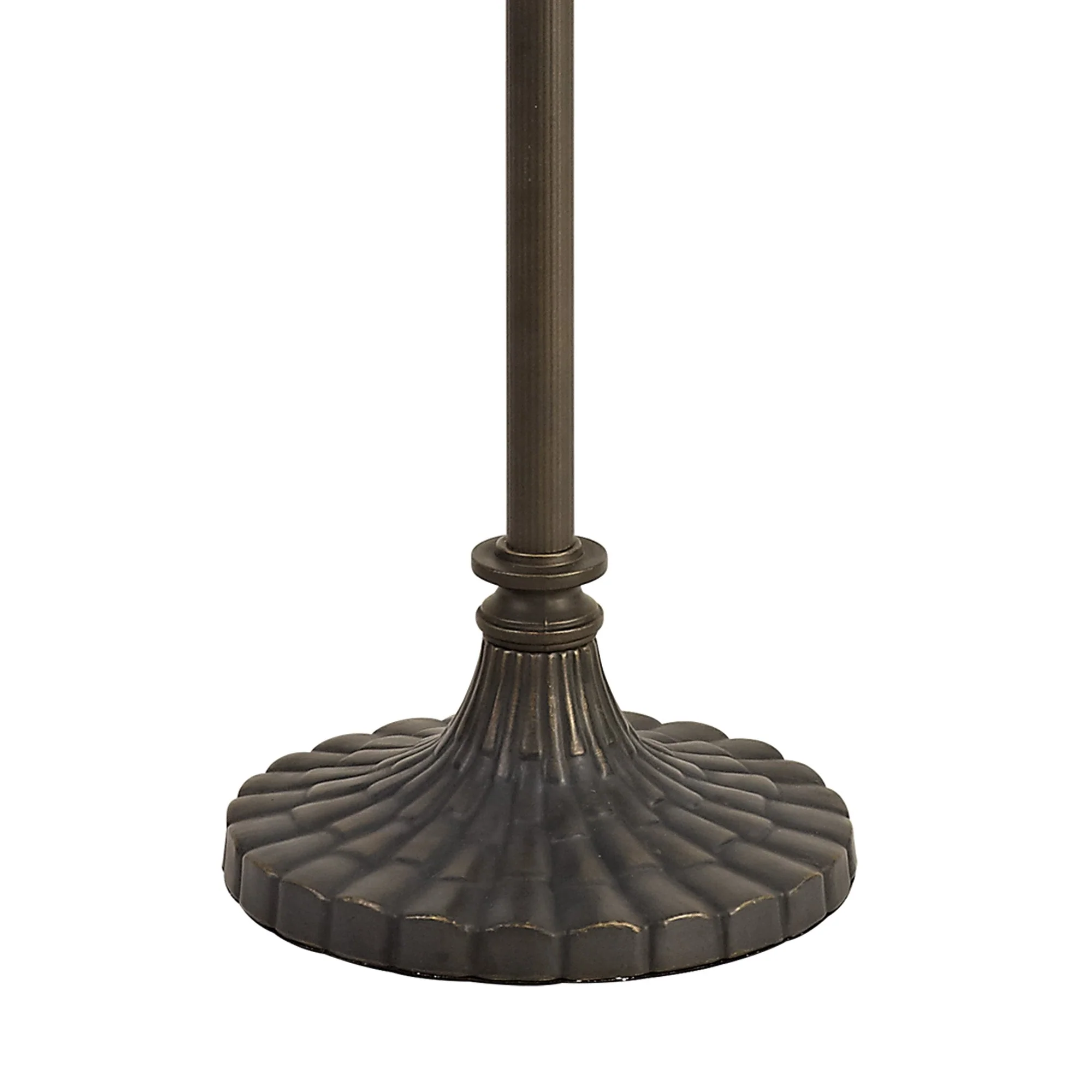 Oksana 2 Light Leaf/Octagonal/Stepped Design Floor Lamp E27 With 40cm Tiffany Shade, Blue & Clear Crystal & Aged Antique Brass - Image 11