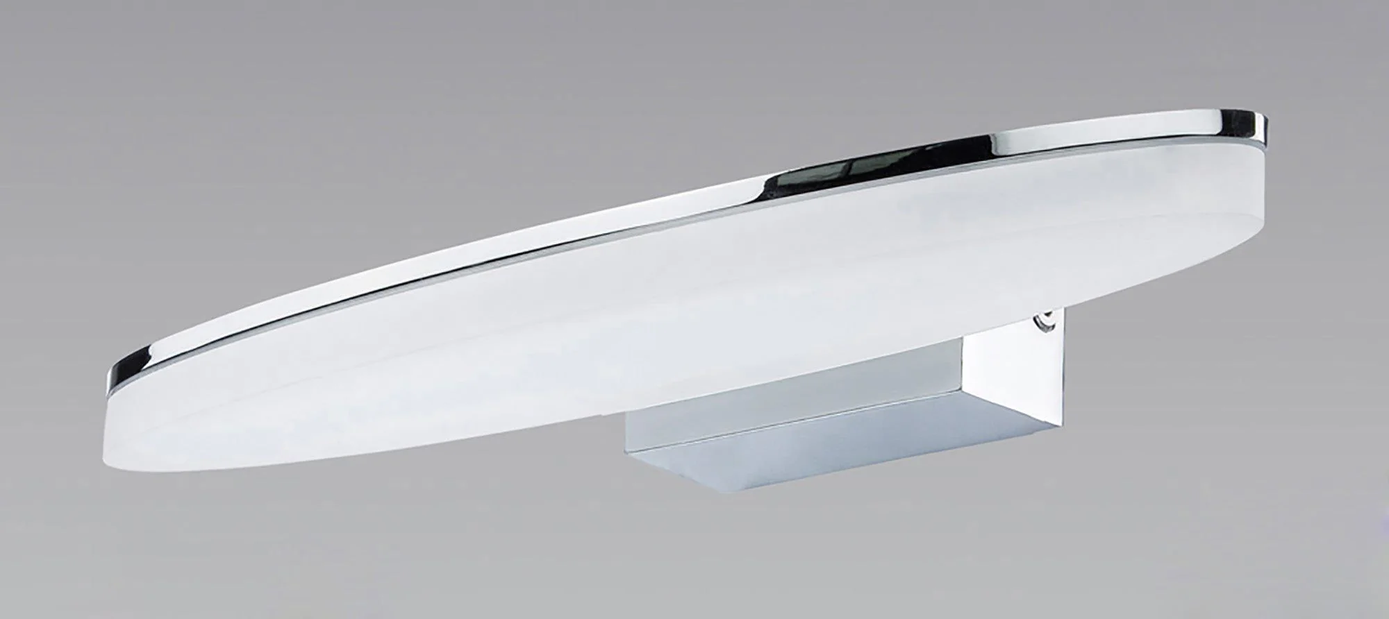 Ola Wall Lamp 6W LED Oval IP44 -  Polished Chrome/Frosted Acrylic - Image 2