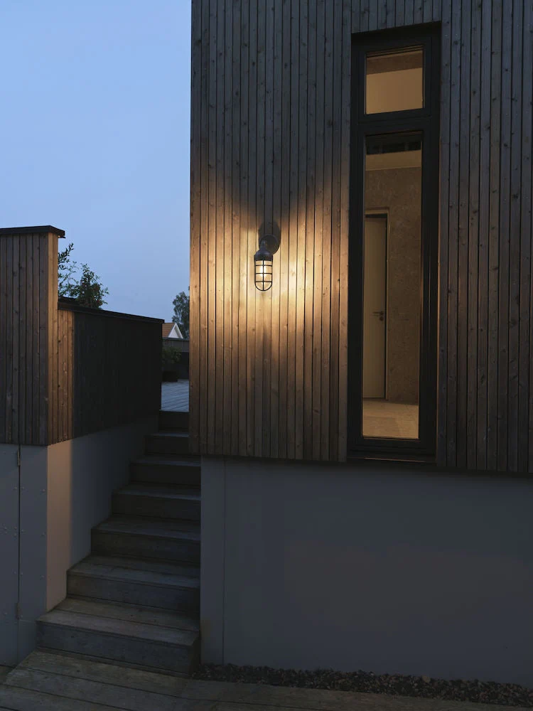 Olbia Wall Light Black/White IP44 - Image 5