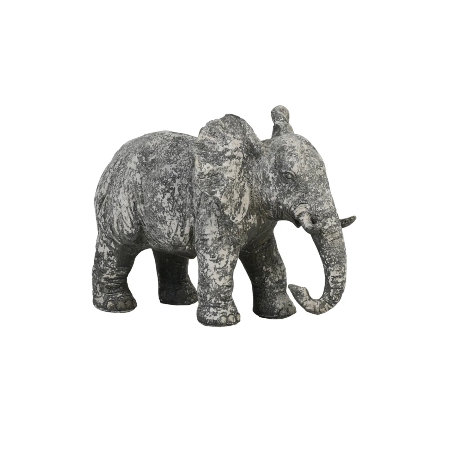 Old Elephant Concrete Ornament - Image 3
