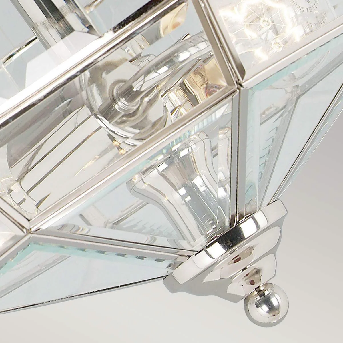 Old Park 2 Light Semi-Flush - Antique Brass/Polished Brass/ Polished Nickel - Image 13
