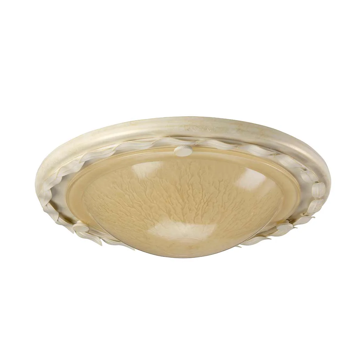 Olivia 1 Light Flush - Black & Gold Patina/ Ivory & Gold Patina - Image 11