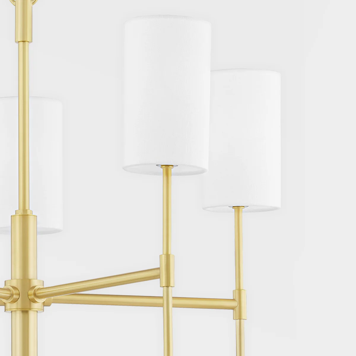 Olivia 5Lt Chandelier - Aged Brass - Image 3