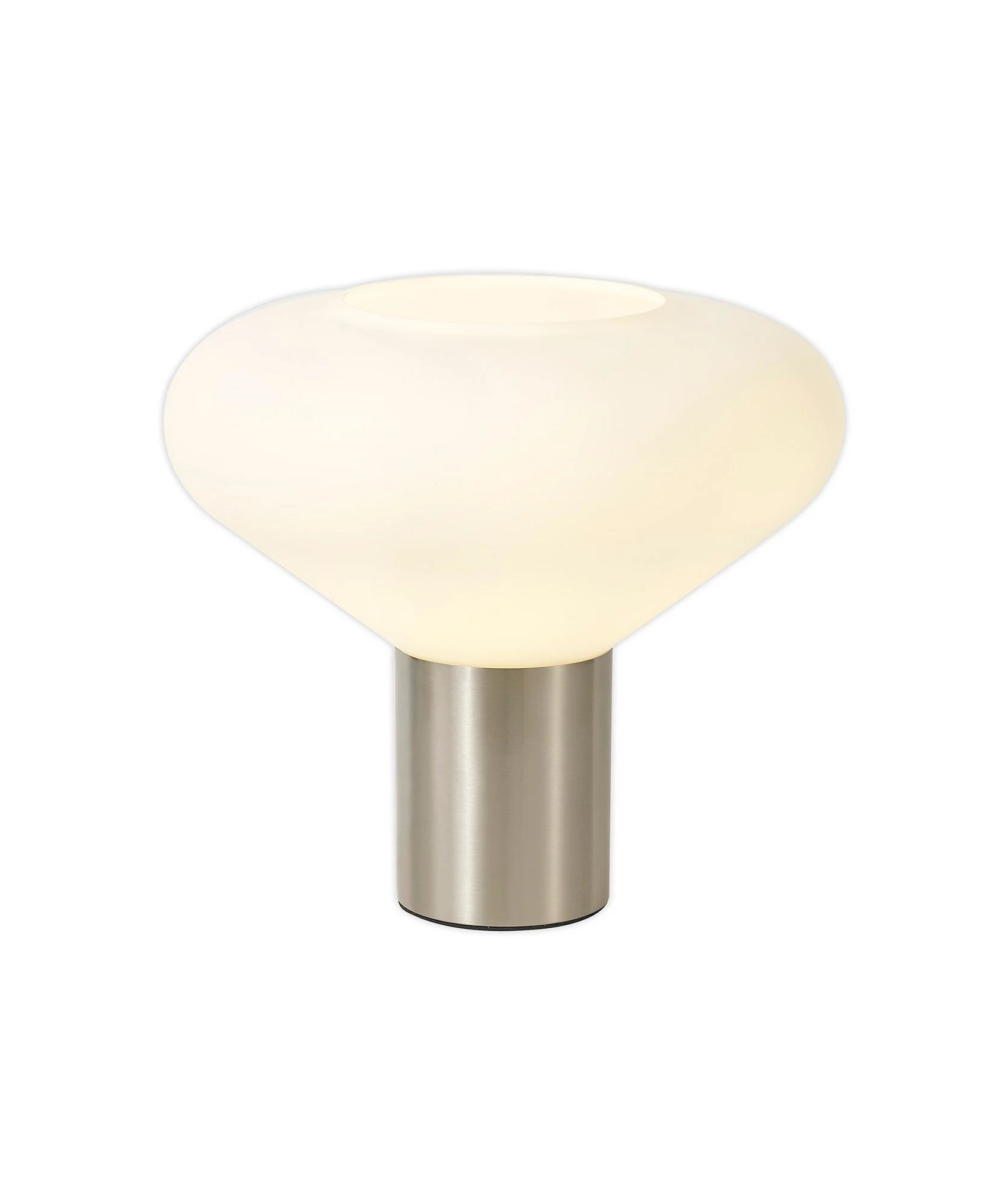 Olivier Narrow/Wide Table Lamp, Ancient Brass/Clear Glass, Satin Nickel/Opal Glass - Image 5