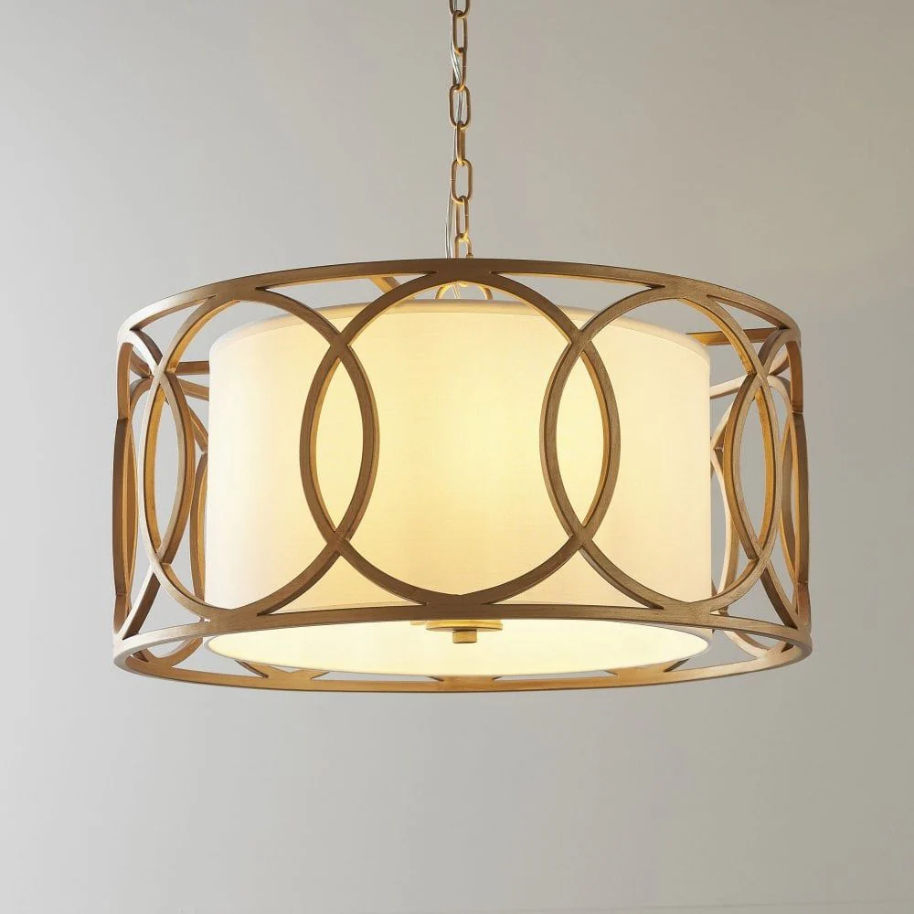 Olympus 4Lt Pendant, Brushed Gold - Image 2