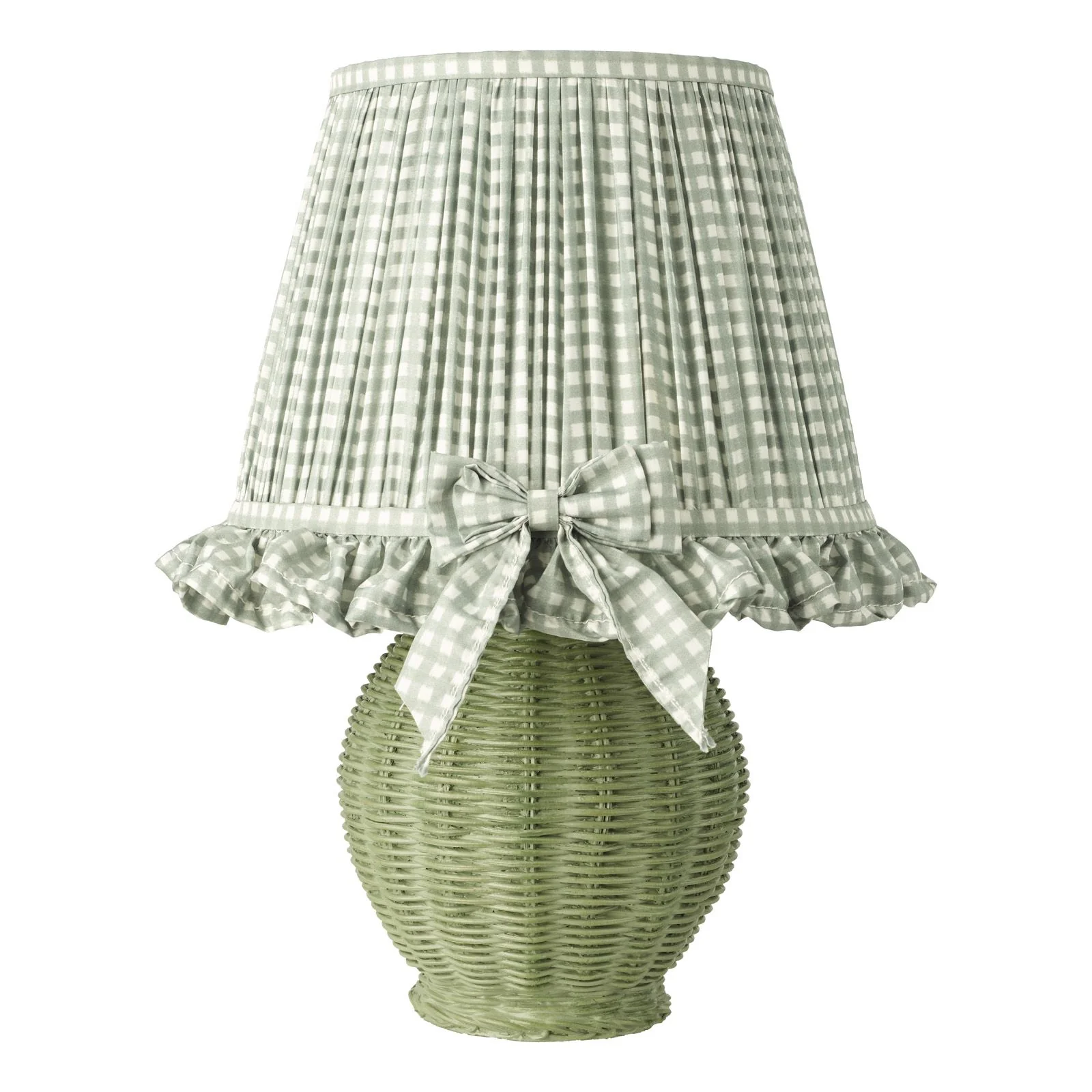 Omer Table Lamp- Matt Green/ Matt Taupe  Antique Brass With Shade - Image 2