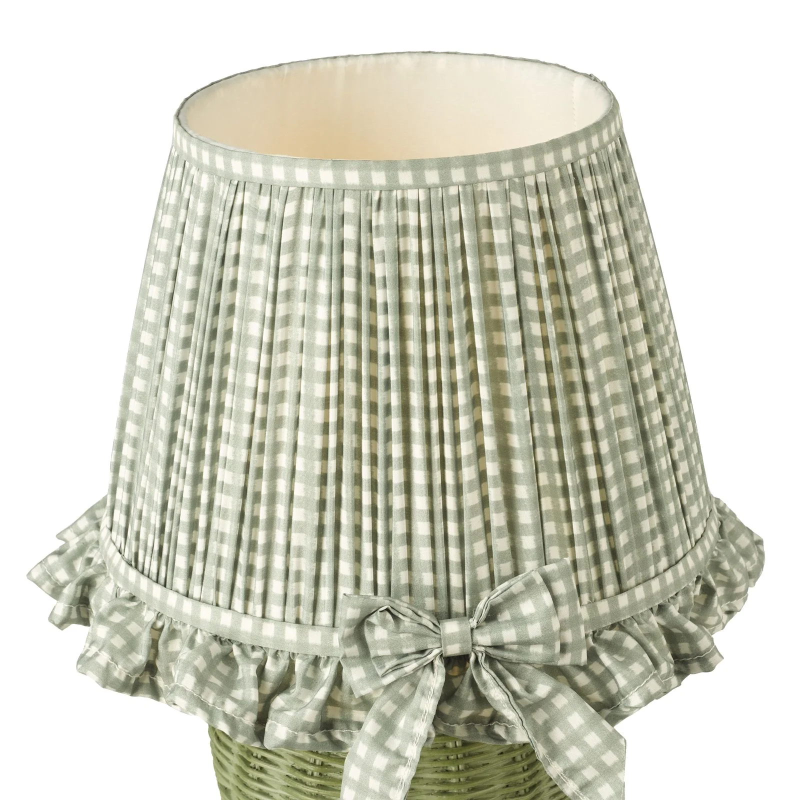 Omer Table Lamp- Matt Green/ Matt Taupe  Antique Brass With Shade - Image 3
