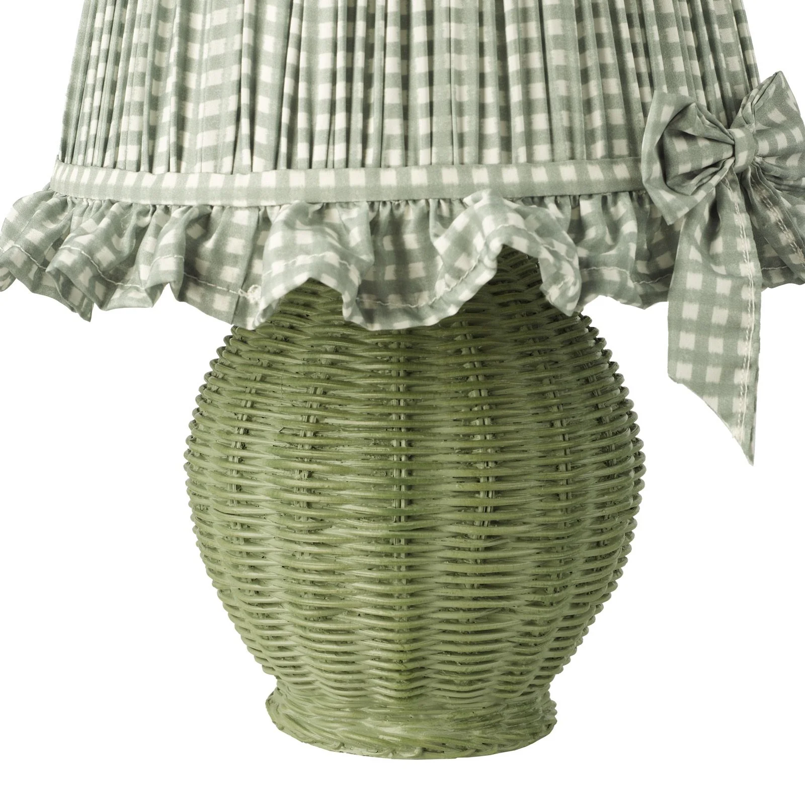 Omer Table Lamp- Matt Green/ Matt Taupe  Antique Brass With Shade - Image 4