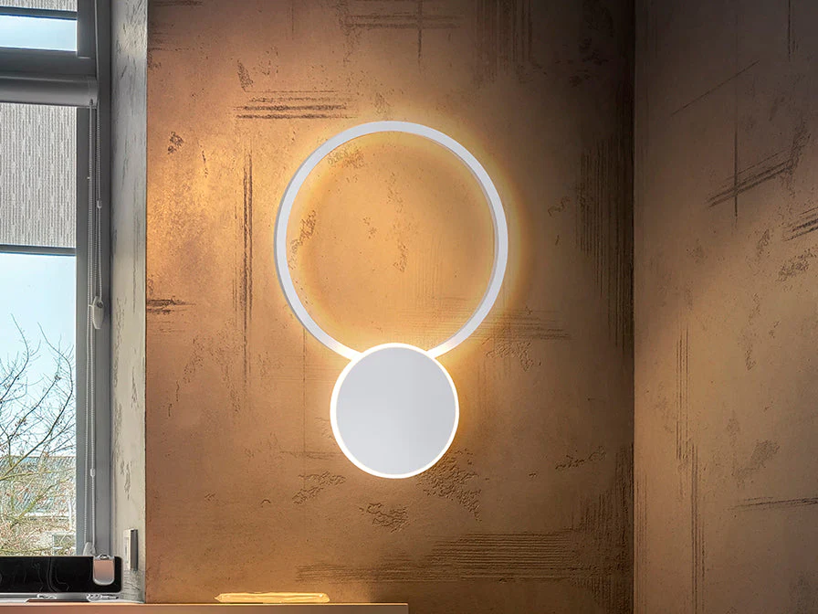 Omnio LED Wall Light - Black/White - Image 3