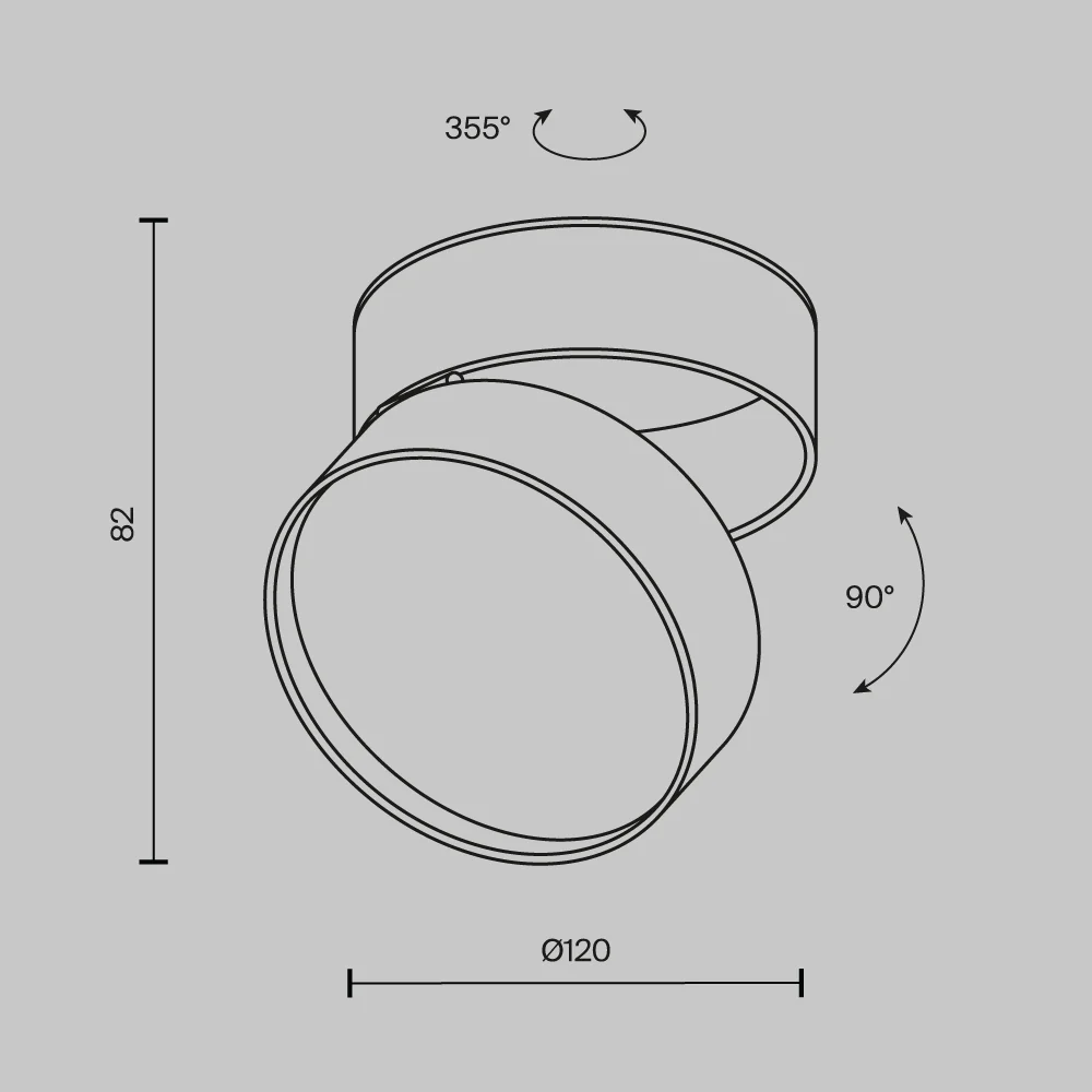 Onda Ceiling Spot Light- Various Finishes - Image 12