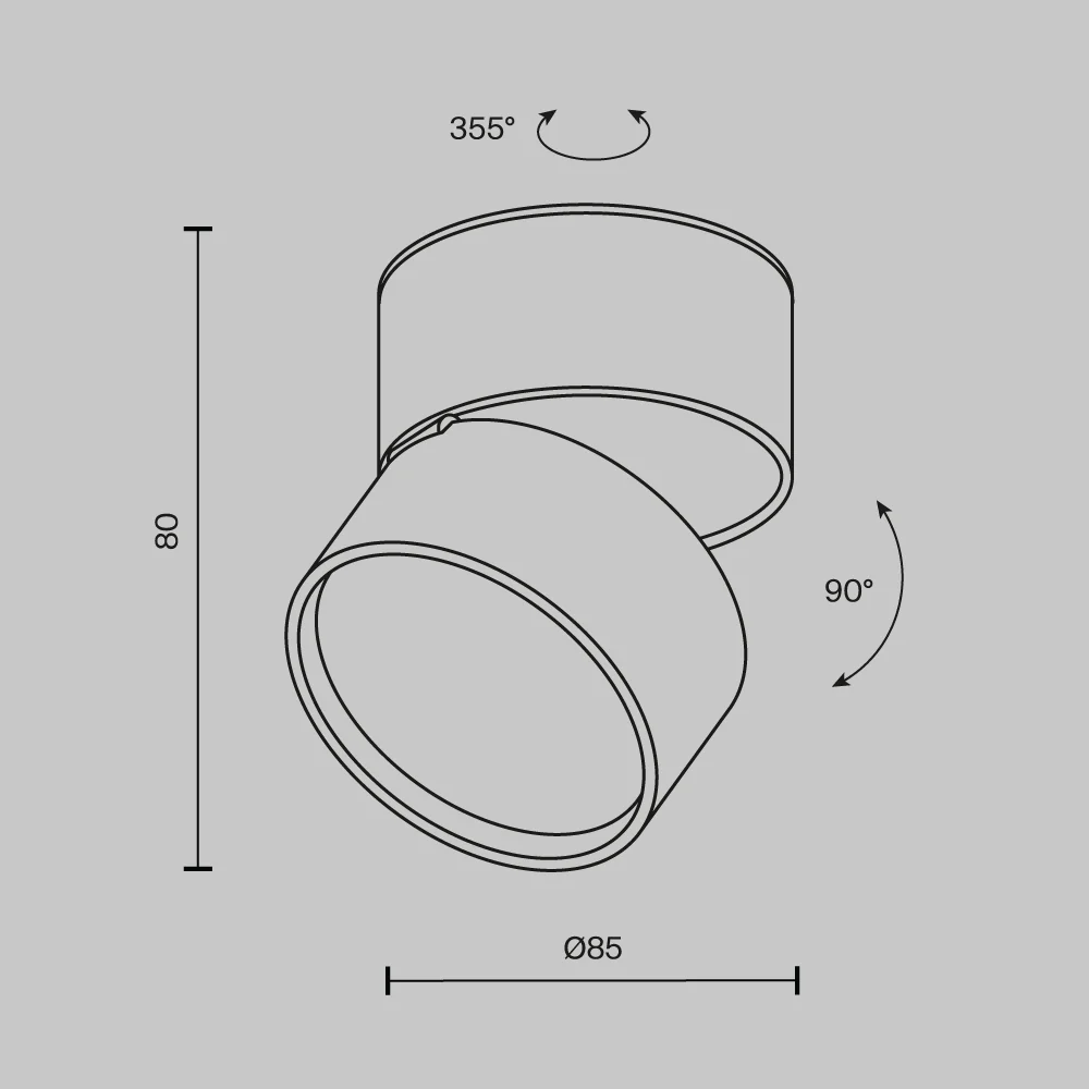 Onda Ceiling Spot Light- Various Finishes - Image 18