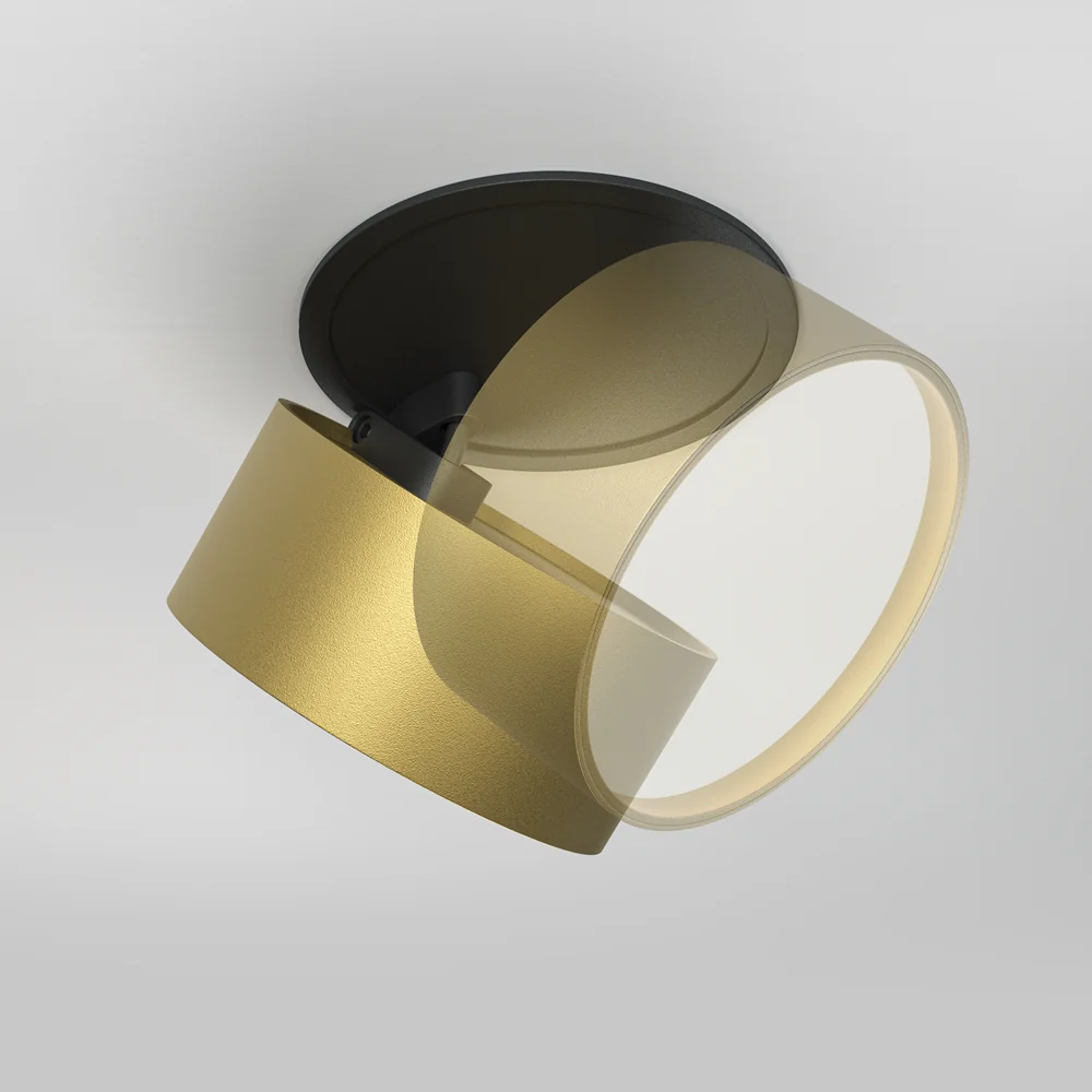 Onda Recessed luminaire- Black/ White/ Gold - Image 4
