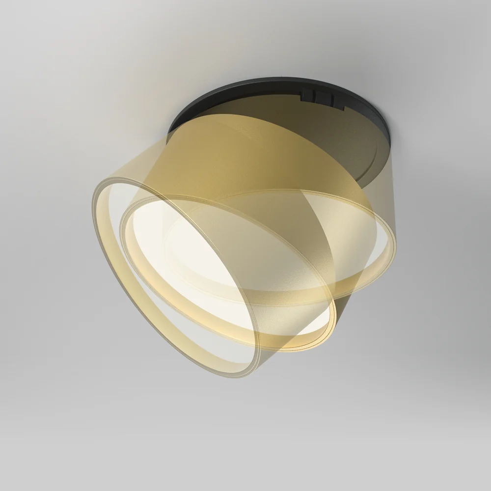 Onda Recessed luminaire- Black/ White/ Gold - Image 5