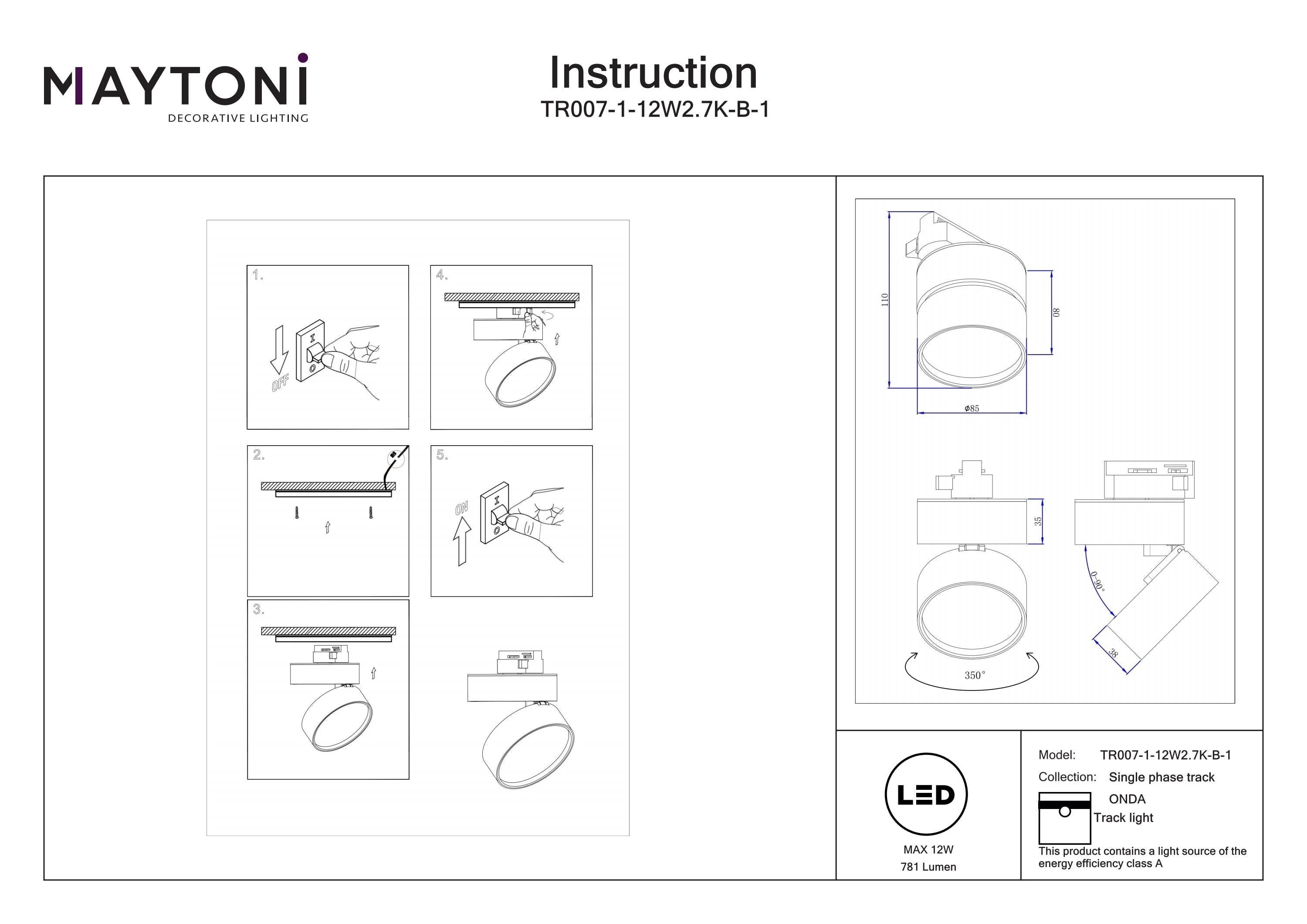 ONDA Unity Track Lighting -Integrated LED - Image 9