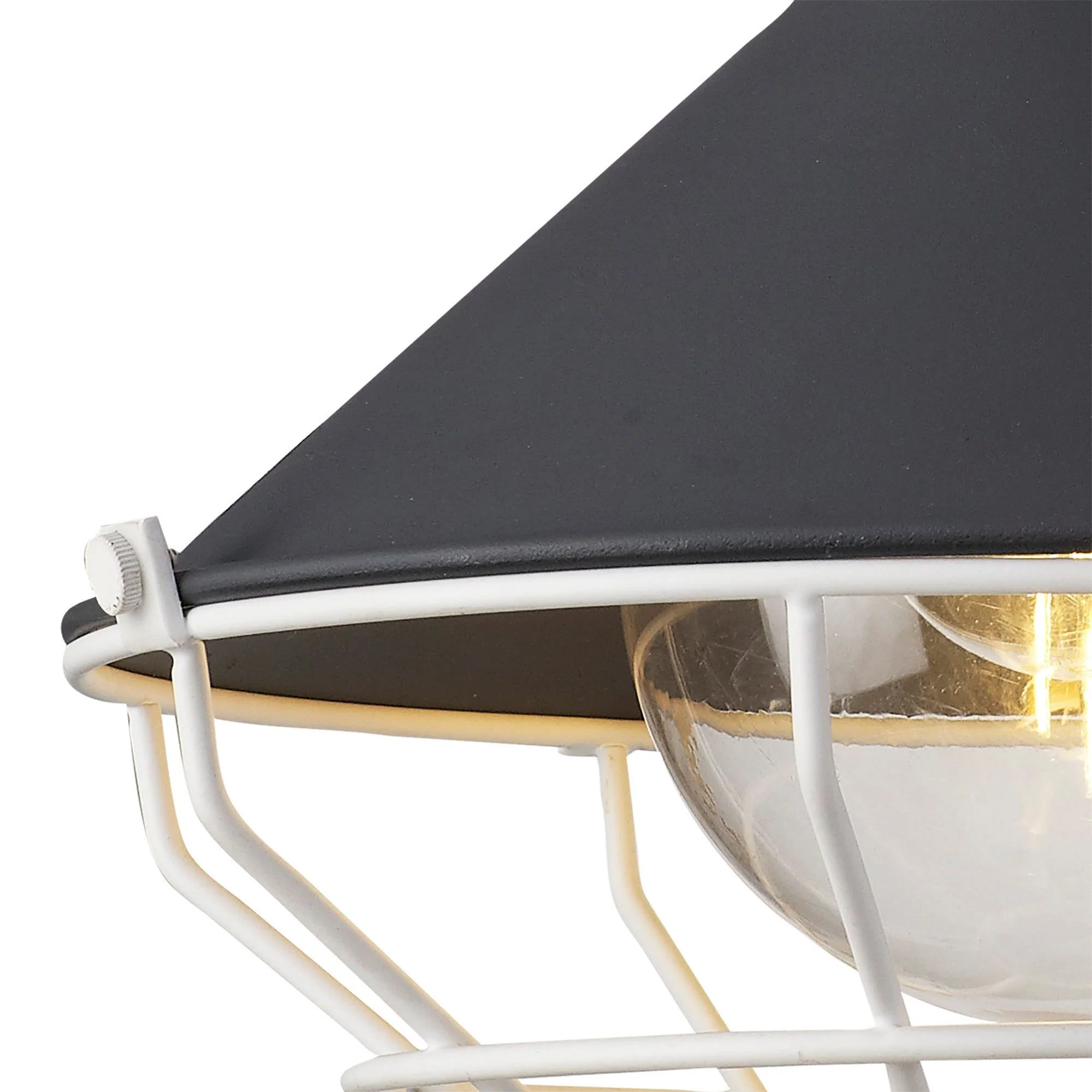 Ontario Semi-Flush Ceiling, 1 Light E27, IP65, Anthracite/Matt White, 2yrs Warranty - Image 6