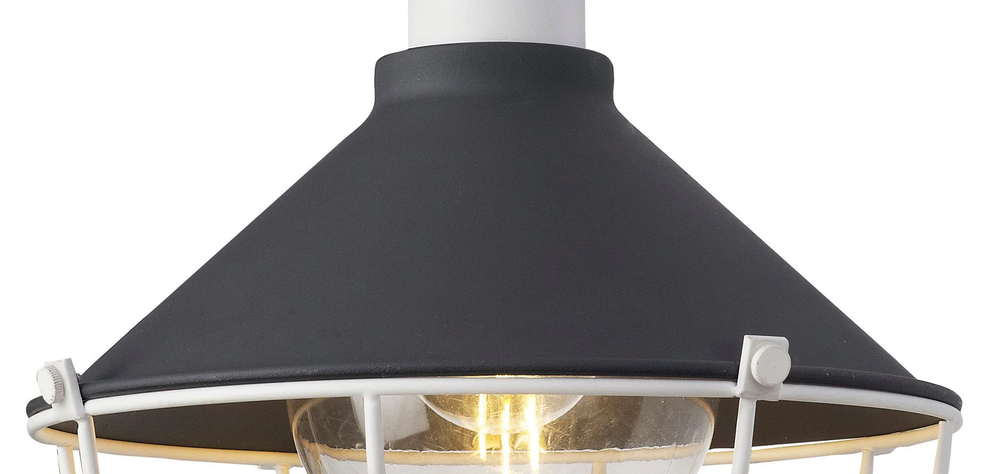 Ontario Semi-Flush Ceiling, 1 Light E27, IP65, Anthracite/Matt White, 2yrs Warranty - Image 7