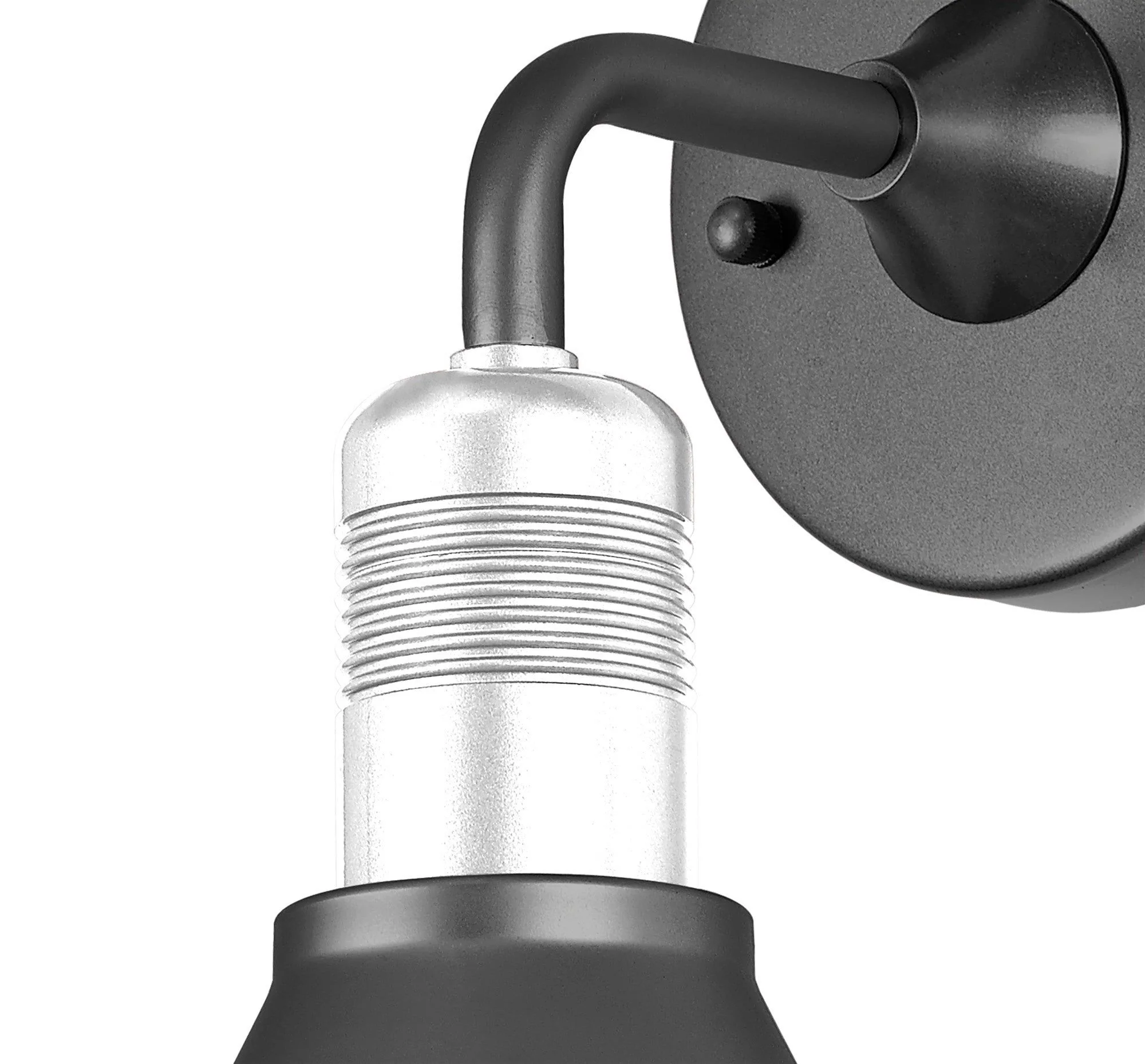 Ontario Wall Lamp, 1 Light E27, IP65, Anthracite/Matt White, 2yrs Warranty - Image 11