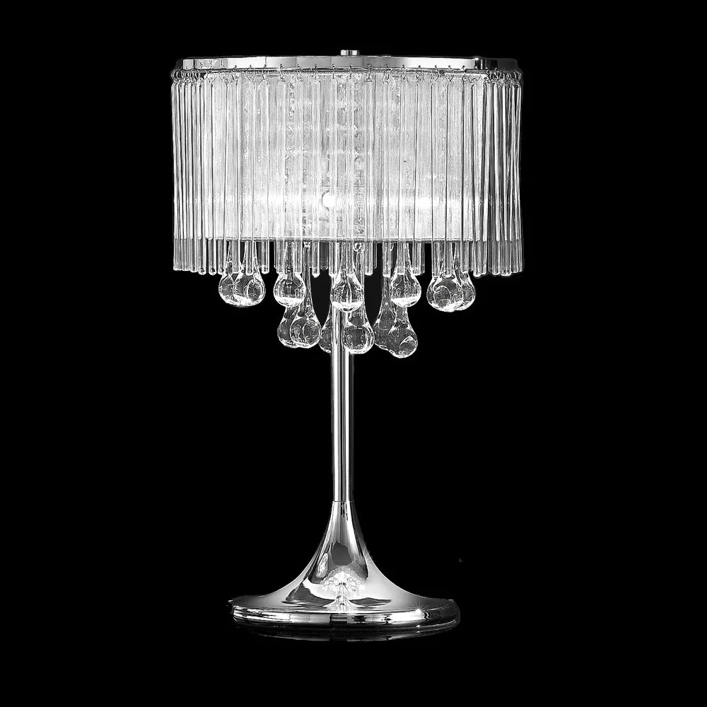 Ophelia 3Lt Table Lamp - Chrome Finish - Image 2