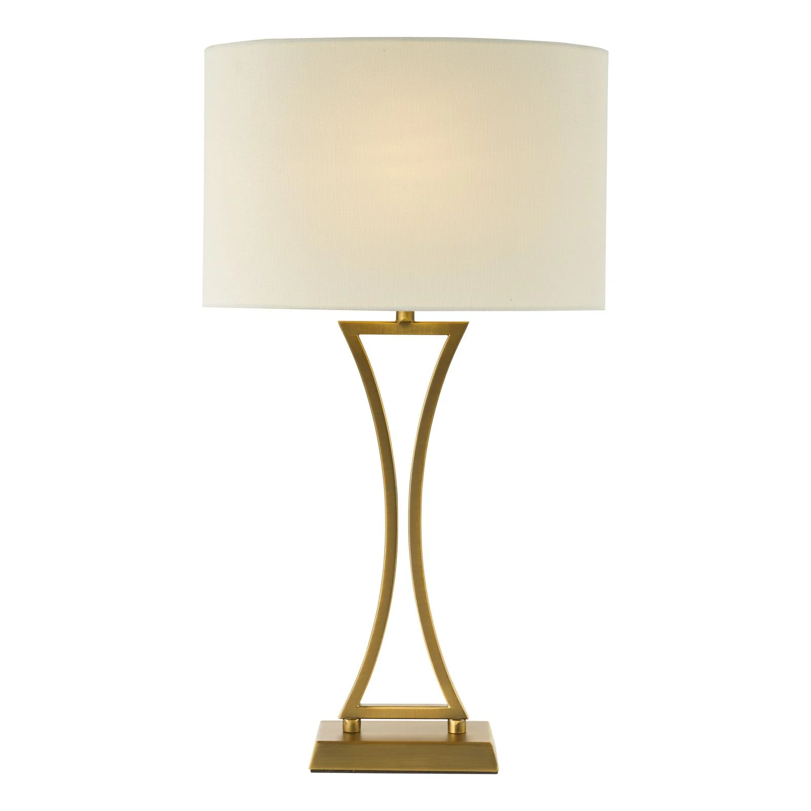 Oporto Wavy Table Lamp- Antique Brass, Polished Chrome,  Matt Black & Aged Brass With Shade Finishes - Image 6