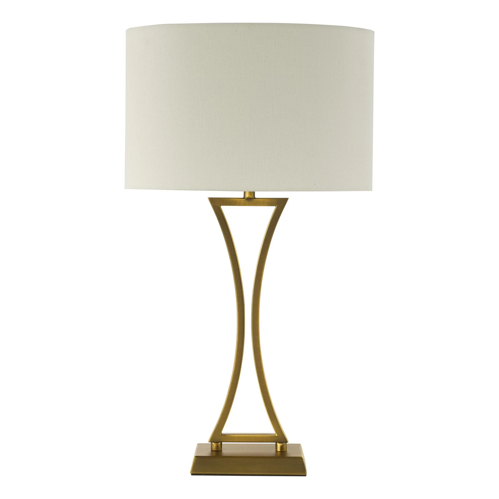 Oporto Wavy Table Lamp- Antique Brass, Polished Chrome,  Matt Black & Aged Brass With Shade Finishes - Image 8