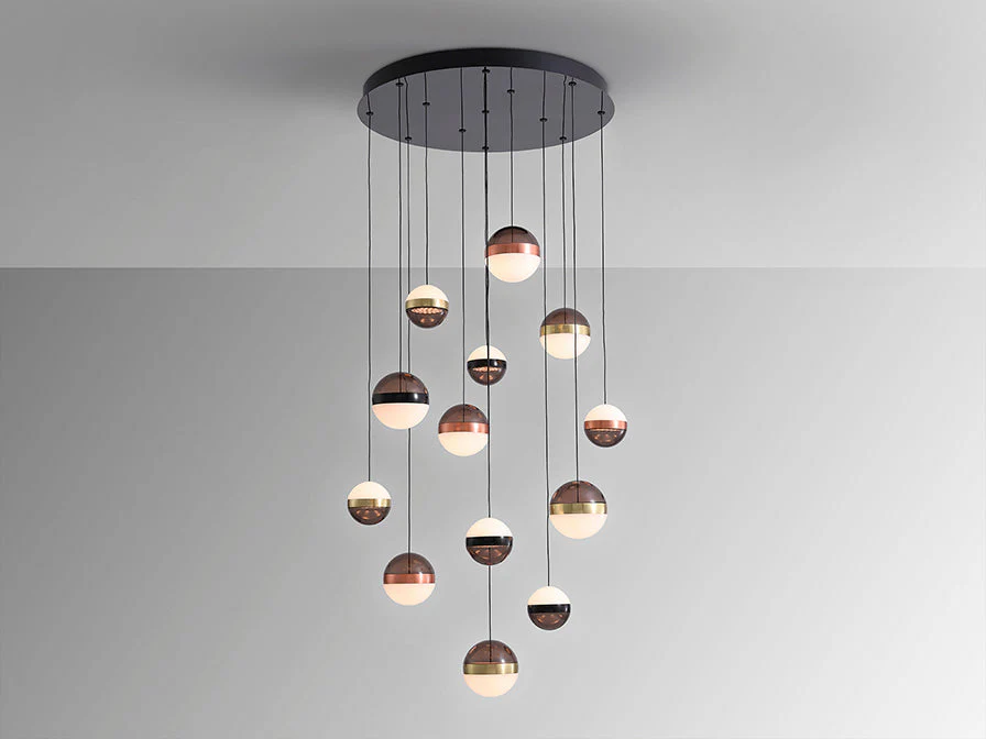 Orbes - Lamp 5/13L  Black/Copper/Brass Ip20 Integrated Led Dimmable - Image 2
