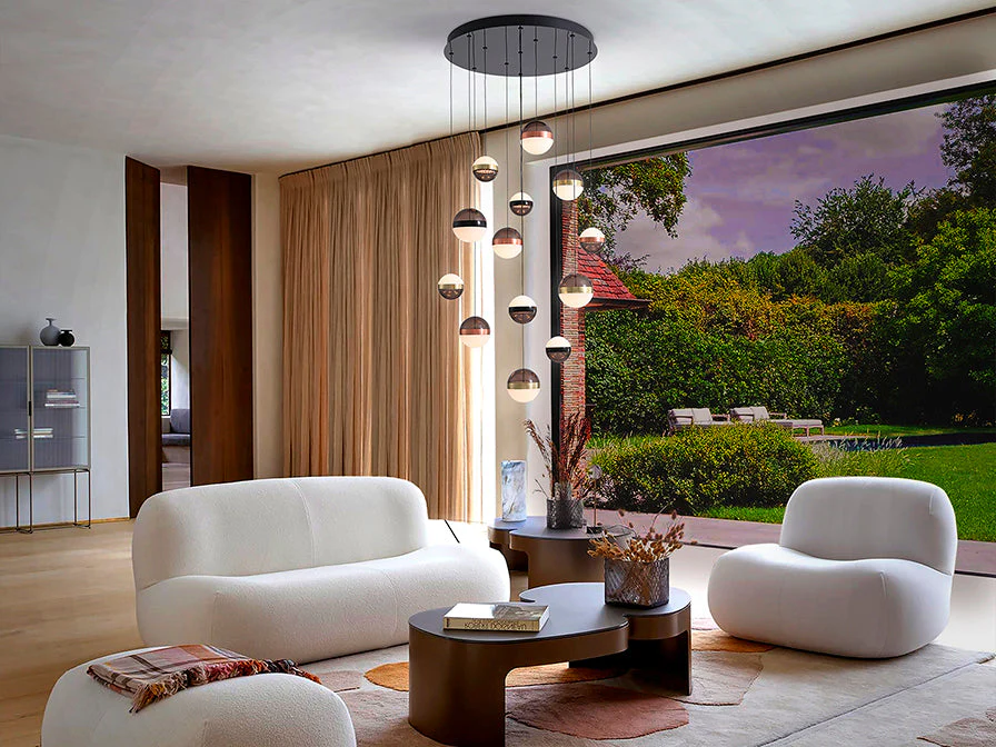Orbes - Lamp 5/13L  Black/Copper/Brass Ip20 Integrated Led Dimmable - Image 8