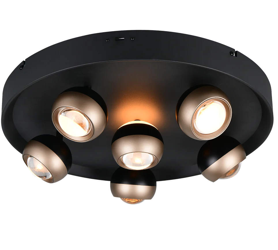 Orbit Ceiling lamp- Black/ Nickel Finishes - Image 6