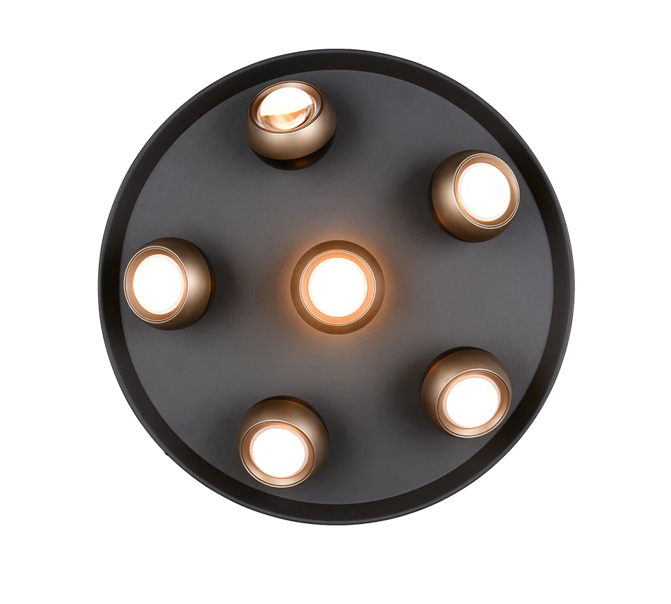 Orbit Ceiling lamp- Black/ Nickel Finishes - Image 9