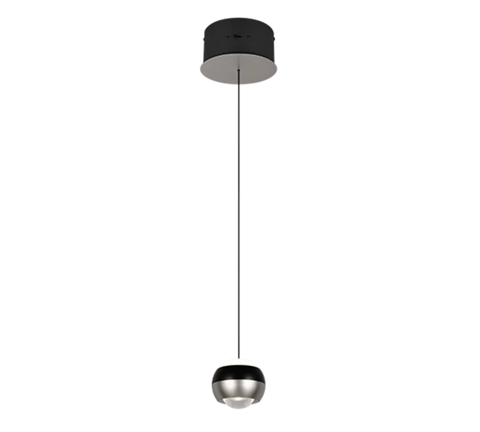 Orbit 1Lt Pendant- Matt Black/ Nickel Finishes - Image 10