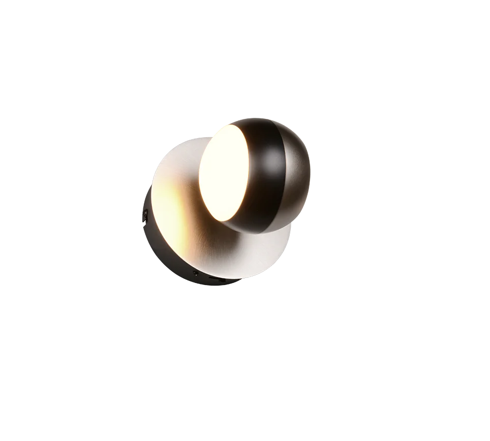 Orbit Wall lamp- Nickel/ Black Finishes - Image 2