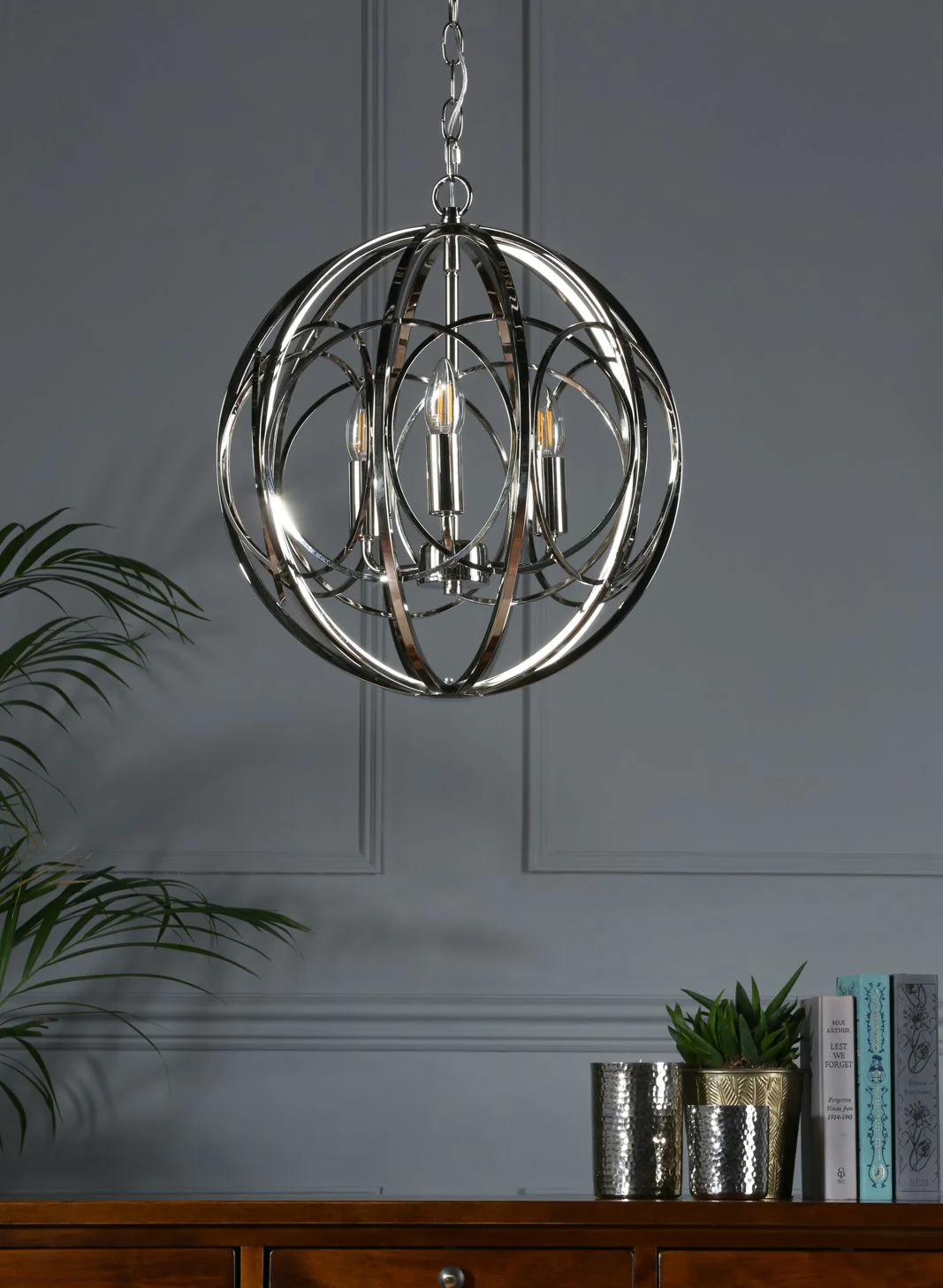 Orbital 3lt Pendant Polished Nickel - Image 3