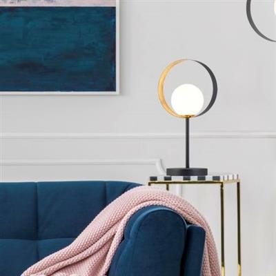 Orbital Table Lamp - Black & Gold - Image 4