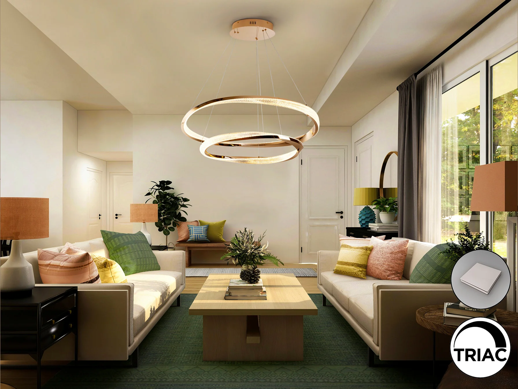 Orbitas Ceiling Light - Gold - Image 7