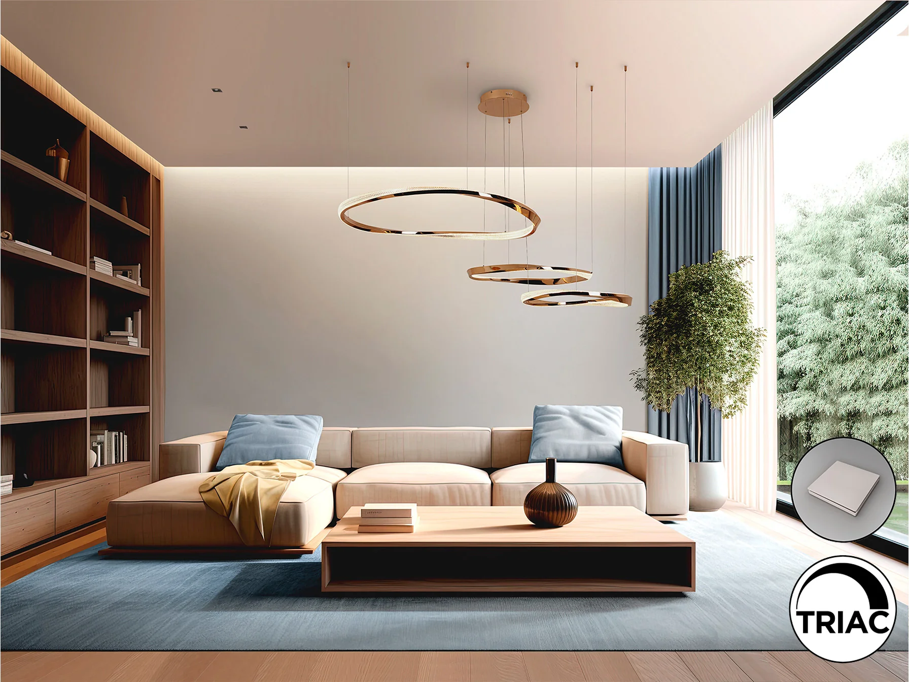 Orbitas Large Ceiling Light - Gold - Image 2