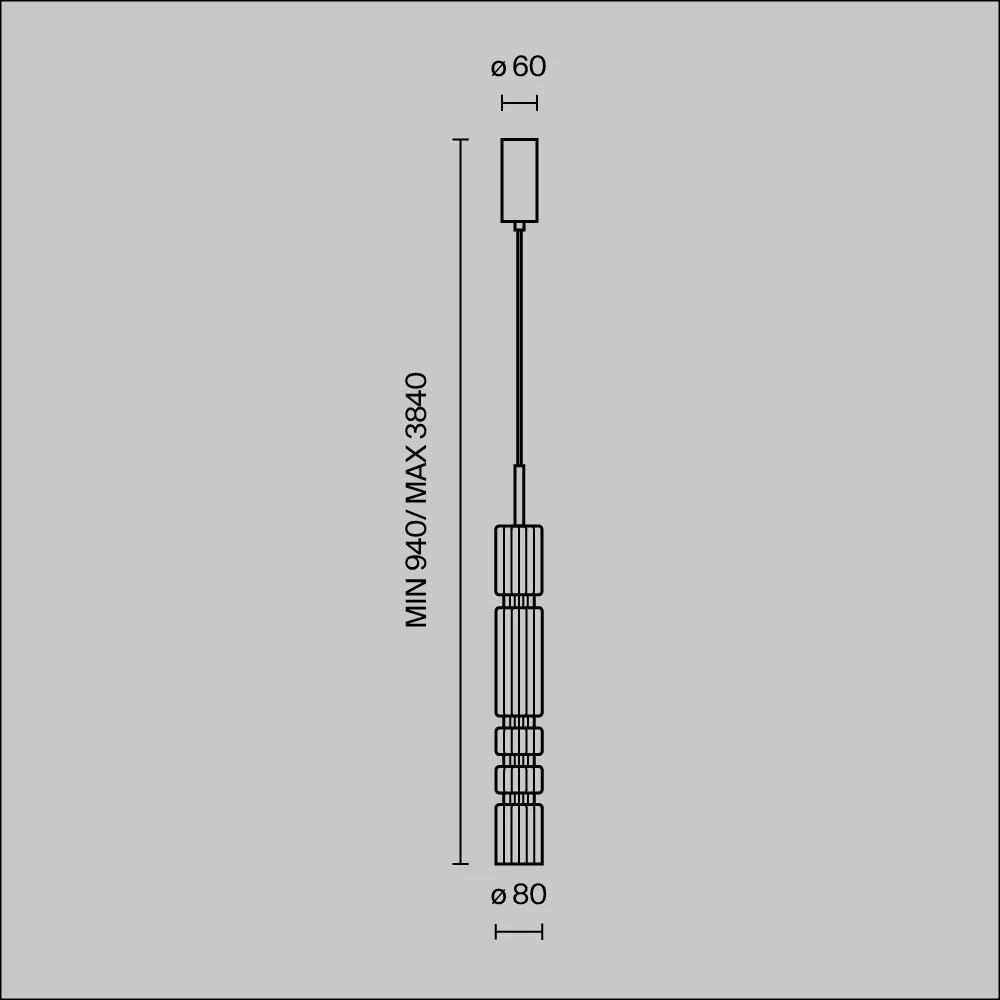 Ordo Pendant Light- Brass/ Black/ Chrome - Image 7