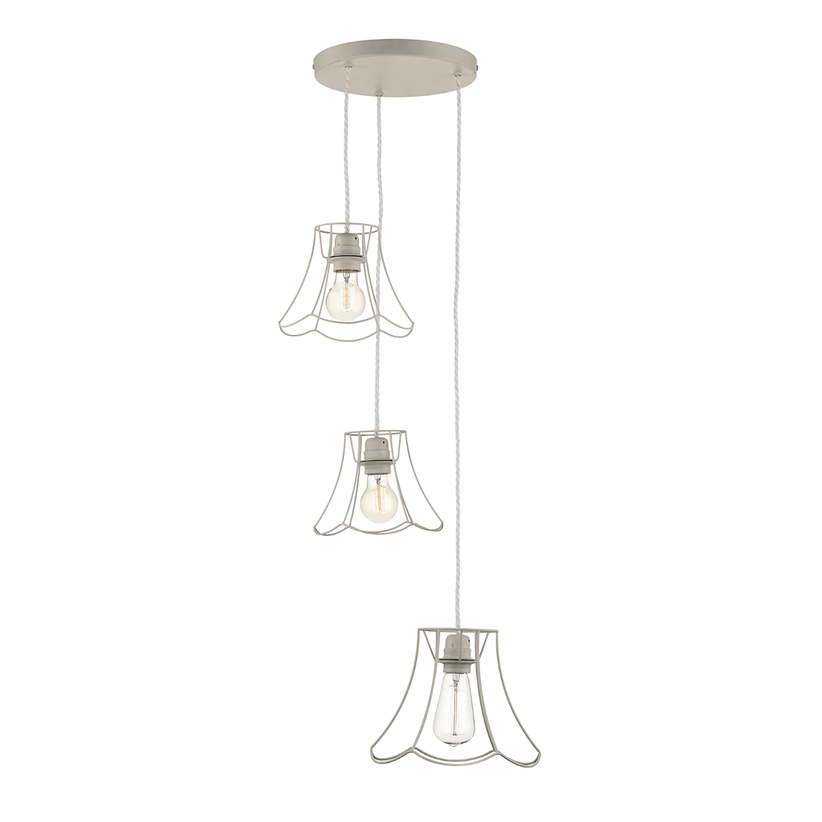 OREGON 3 light pendant bespoke/Bronze finish E27 - Image 2