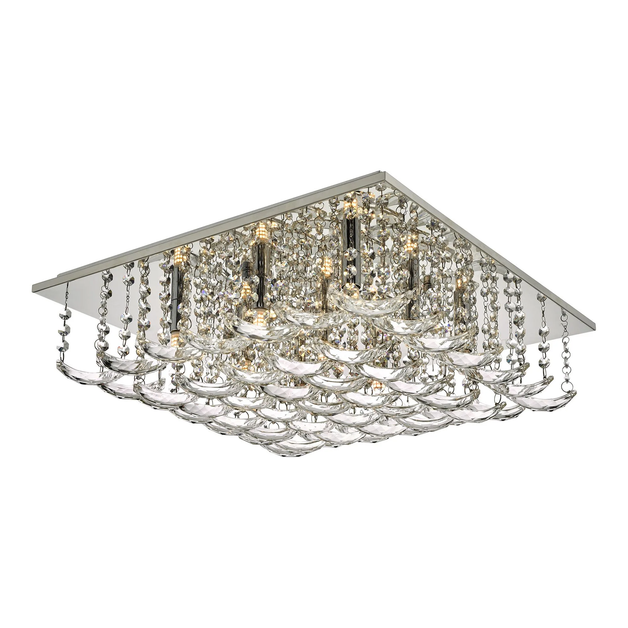 Orella 5/9 Light Flush Polished Chrome & Crystal - Image 6