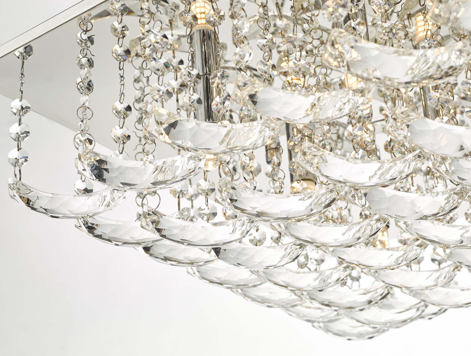 Orella 5/9 Light Flush Polished Chrome & Crystal - Image 7