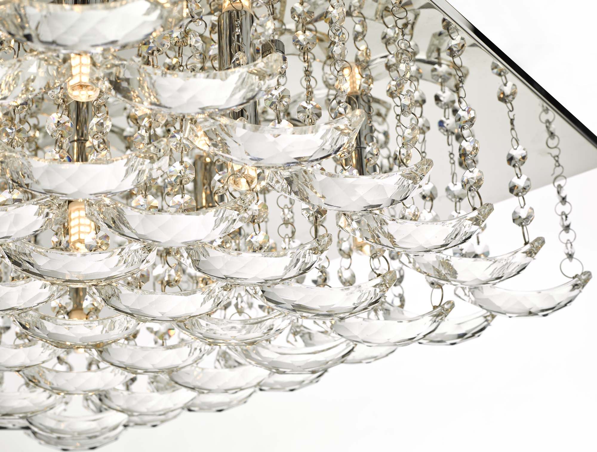 Orella 5/9 Light Flush Polished Chrome & Crystal - Image 8