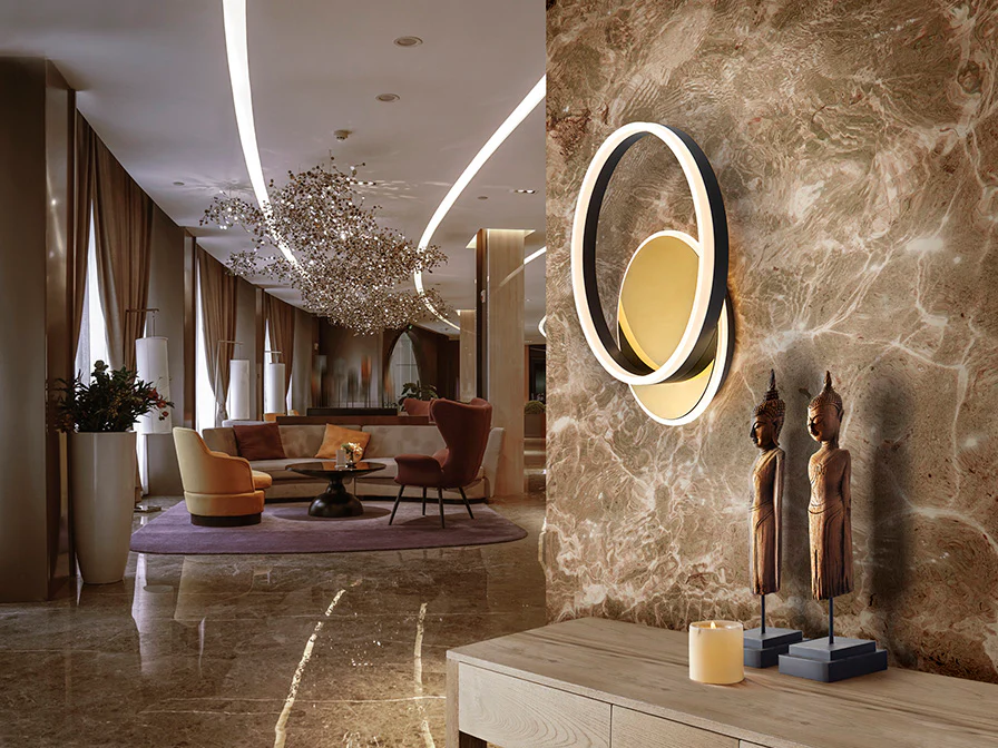 ORIEL LED CEILING LAMP GOLD/BLACK - Image 5