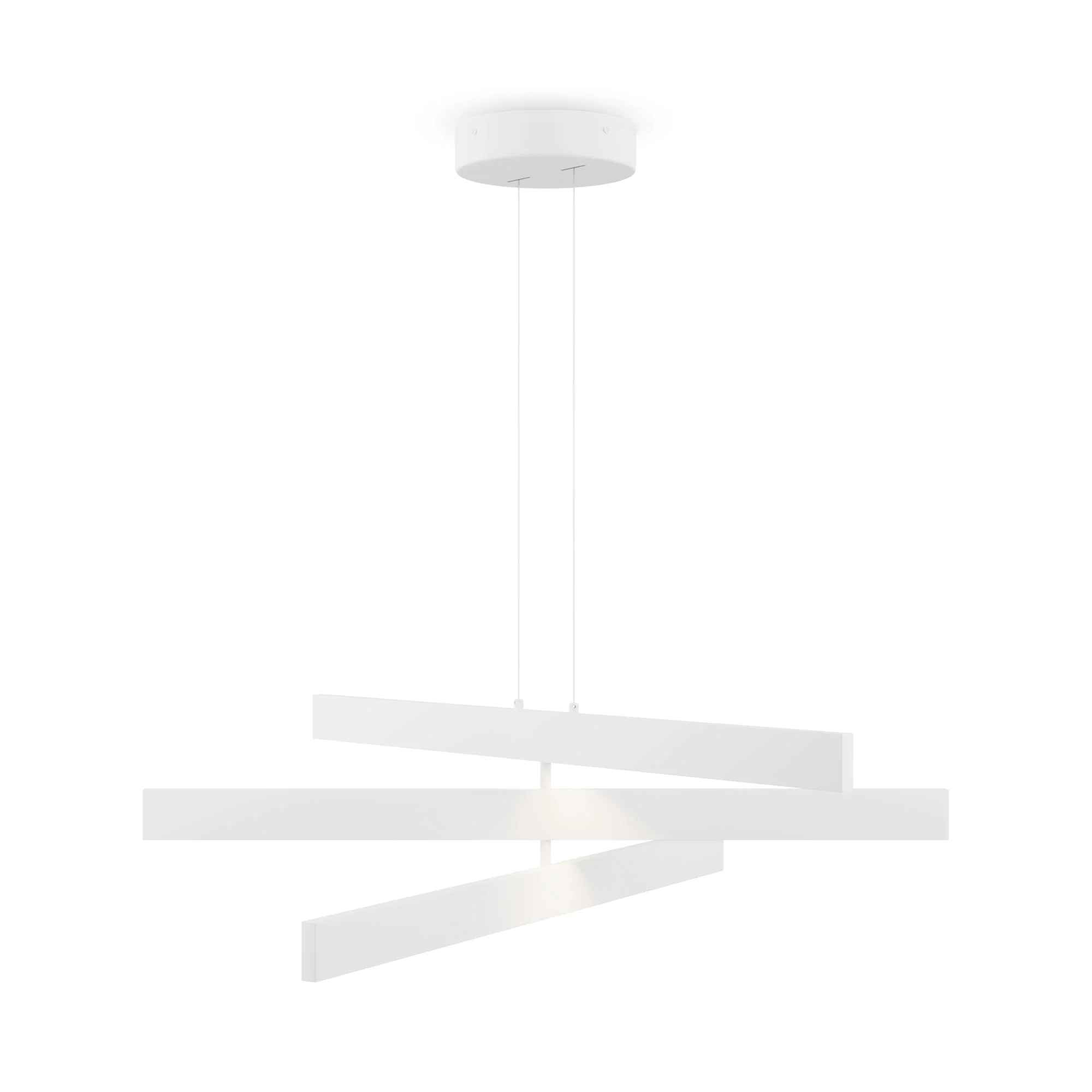 Origami LED Hanging Light - Black/White Finish - Image 5
